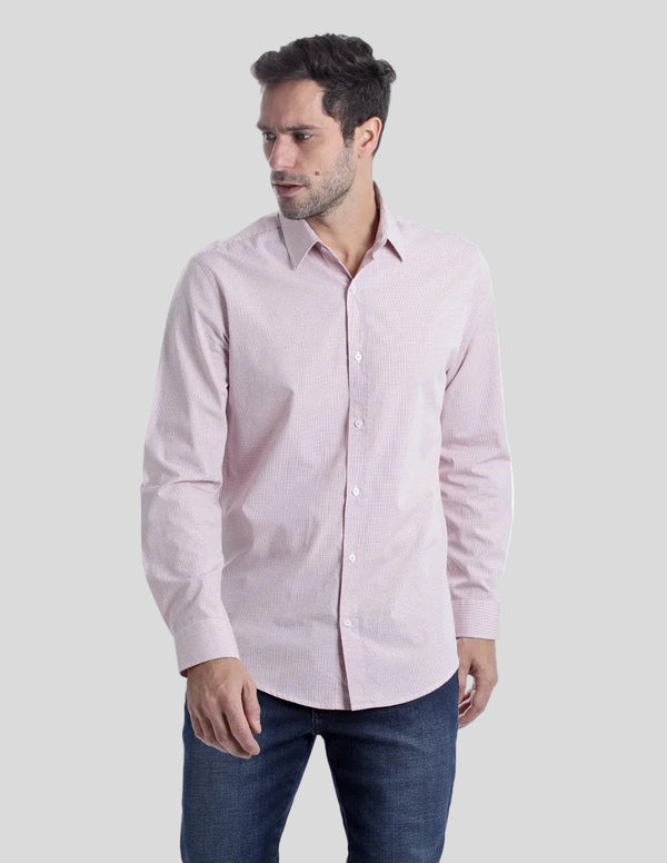 Camisa Kenneth Cole Manga Larga Slim Fit Cuadros