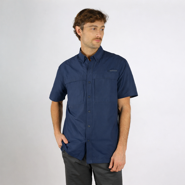 Camisa Eddie Bauer Hombre Rainier Ripstop Manga Corta UPF 50+