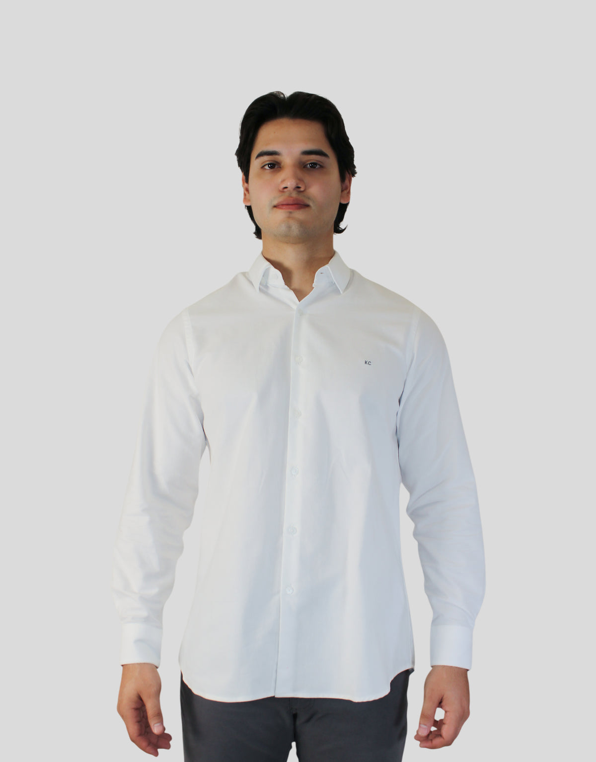 Camisa Kenneth Cole Manga Larga Slim Fit Básica