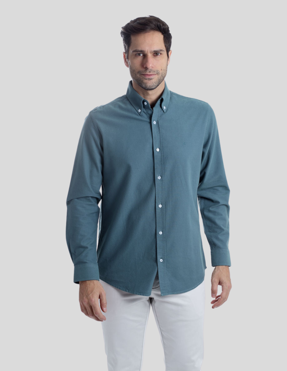 Camisa Kenneth Cole Manga Larga Slim Fit Formal