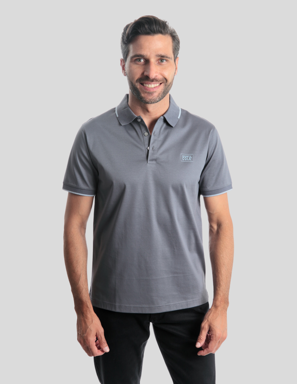 Playera Tipo Polo Kenneth Cole Manga Corta
