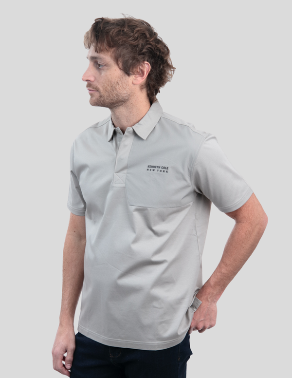 Playera Tipo Polo Kenneth Cole Manga Corta